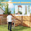PawHut Perrera Exterior Gris 200 x 200 x 154 cm 6