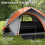 Outsunny Tienda de Campaña Bicolor 210 x 150 x 110 cm 4