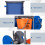 Homcom Carro de Limpieza Multicolor 111 x 63.3 x 103 cm 4