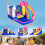 Outsunny Castillo Inflable Infantil Multicolor 360 x 305 x 210 cm 3