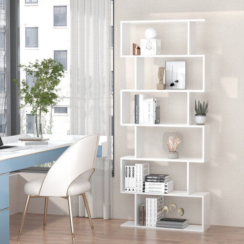 Homcom Estantería Librería Blanco 80 x 23 x 192cm 1