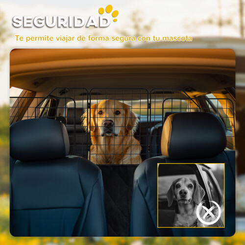 PawHut Separador para Perro Negro 150 x 5 x 42 cm 1