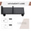 Homcom Mesa Auxiliar Negro 45 x 35 x 58 cm 8