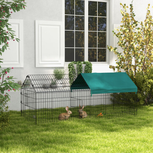 PawHut Jaula Animales Pequeño Verde 185 x 75 x 75 cm 1