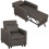 Homcom Sofá Cama Marrón 69 x 82.5 x 84 cm 1