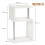 Homcom Mesa Auxiliar Blanco 44 x 38 x 75 cm 3