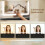 Homcom Tocador de Maquillaje Negro 88 x 40 x 134 cm 5