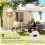 Outsunny Carpa Plegable Blanco 248 x 248 x 270 cm 4