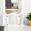 PawHut Barrera de Seguridad Blanco 154.5 x 29.5 x 61 cm 5