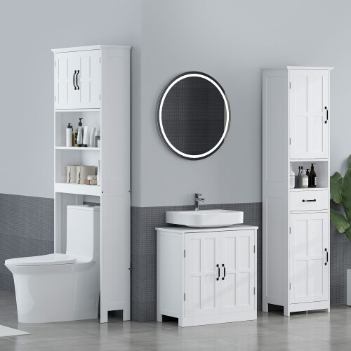 Mueble sobre Inodoro Blanco 66 x 23 x 178 cm 1