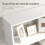 Homcom Estantería Librería Blanco 80 x 23 x 192cm 7