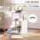 Homcom Mesa Auxiliar Blanco 44 x 38 x 75 cm 5