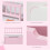 Homcom Baúl de Juguete Rosa 60 x 30 x 50 cm 6