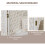 Homcom Biombo Separador Blanco 181 x 1.6 x 180 cm 3