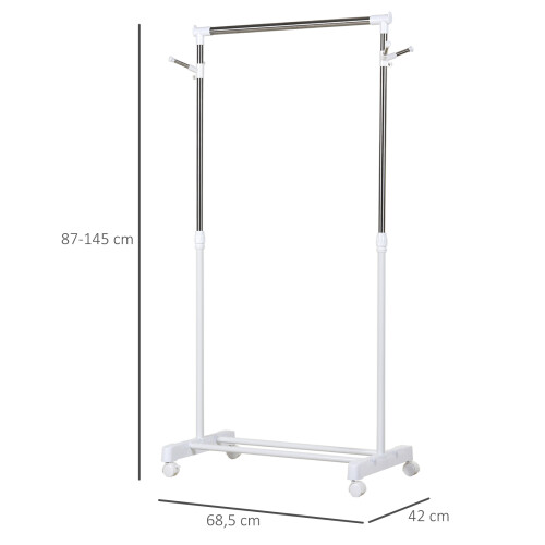 Homcom Perchero de Ropa Bicolor 68.5 x 42 x 145 cm 2