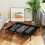 PawHut Cama Elevada Perro Negro 122 x 92 x 23 cm 3