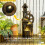 Outsunny Fuente de Agua Multicolor 34.5 x 29.5 x 92 cm 4