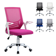 Silla de Oficina Rosa 62.5 x 55 x 104 cm