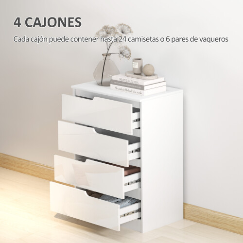 Homcom Cómoda Blanco 60 x 40 x 85 cm 1