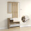 Homcom Mueble de Entrada Marrón 90 x 10 x 91 cm 3