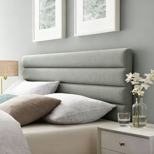 Homcom Cabecero de Cama Gris 140 x 10 x 126 cm 1