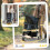 PawHut Cochecito para Perro Azul 75 x 45 x 97 cm 3