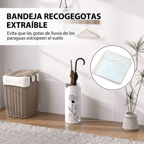 Homcom Paragüero Blanco 17 x 17 x 41 cm 1