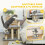 PawHut Escalera para Gato Gris 52 x 34.5 x 54 cm 5