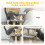 PawHut Escalera para Gato Gris 52 x 34.5 x 54 cm 6