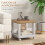 Homcom Mesa Auxiliar Bicolor 40 x 40 x 40 cm 6