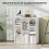 Homcom Librería Blanco 74.3 x 24 x 80 cm 6