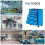 Homcom Carro de Herramienta Azul 61.5 x 33 x 82.5 cm 6