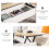 Homcom Mesa Centro Elevable Bicolor 100 x 50 x 58.5 cm 4