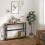 Homcom Mesa Consola marrón 100 x 24 x 75 cm 2
