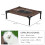 PawHut Cama Elevada para Mascota Marrón 61 x 46 x 18 cm 4
