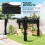 Outsunny Pérgola Gris 390 x 300 x 222 cm 4