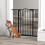 PawHut Barrera para Perro Negro 100 x 3.5 x 94 cm 2