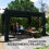 Outsunny Pérgola Gris 390 x 300 x 222 cm 6