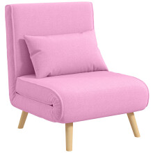 Sofá Cama Individual Rosa 72 x 75 x 85 cm