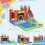 Outsunny Castillo Hinchable Multicolor 330 x 245 x 215 cm 5