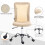 Vinsetto Silla de Oficina Beige 43 x 58 x 100 cm 2