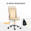 Vinsetto Silla de Oficina Beige 43 x 58 x 100 cm 3