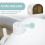 PawHut Arenero para Gato Blanco 43 x 44 x 47 cm 6