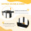 PawHut Barrera para Perro Negro 100 x 3.5 x 94 cm 4