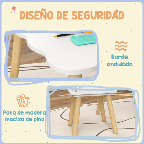 Muebles Infantile Blanco 60 x 60 x 44 cm 2