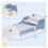 Homcom Cama Infantil Bicolor 143 x 74 x 59 cm 3