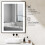 Homcom Espejo de Baño Negro 80 x 3 x 60 cm 6