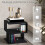 Homcom Mesa Auxiliar Negro 40 x 40 x 43 cm 5