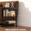 Homcom Mesa Auxiliar Negro 43 x 18 x 62.5 cm 5