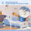 Homcom Cama Infantil Bicolor 143 x 74 x 59 cm 6